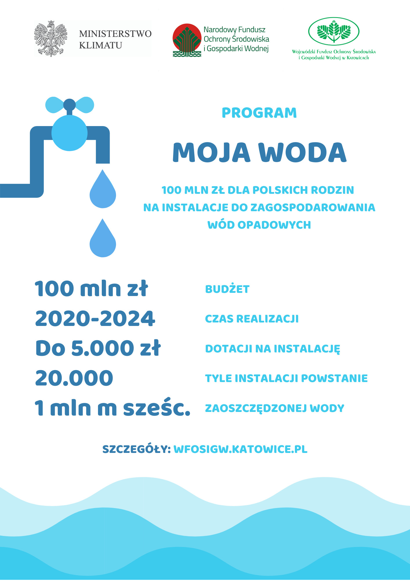 Program &#34;Moja woda&#34; realizowany przez WFOŚiGW w Katowicach