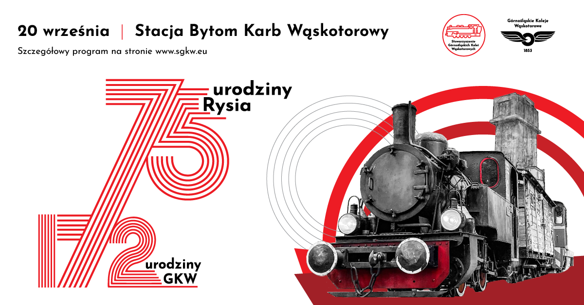 Obchody 172. urodzin Górnośląskich Kolei Wąskotorowych oraz 75. urodzin parowozu Ryś