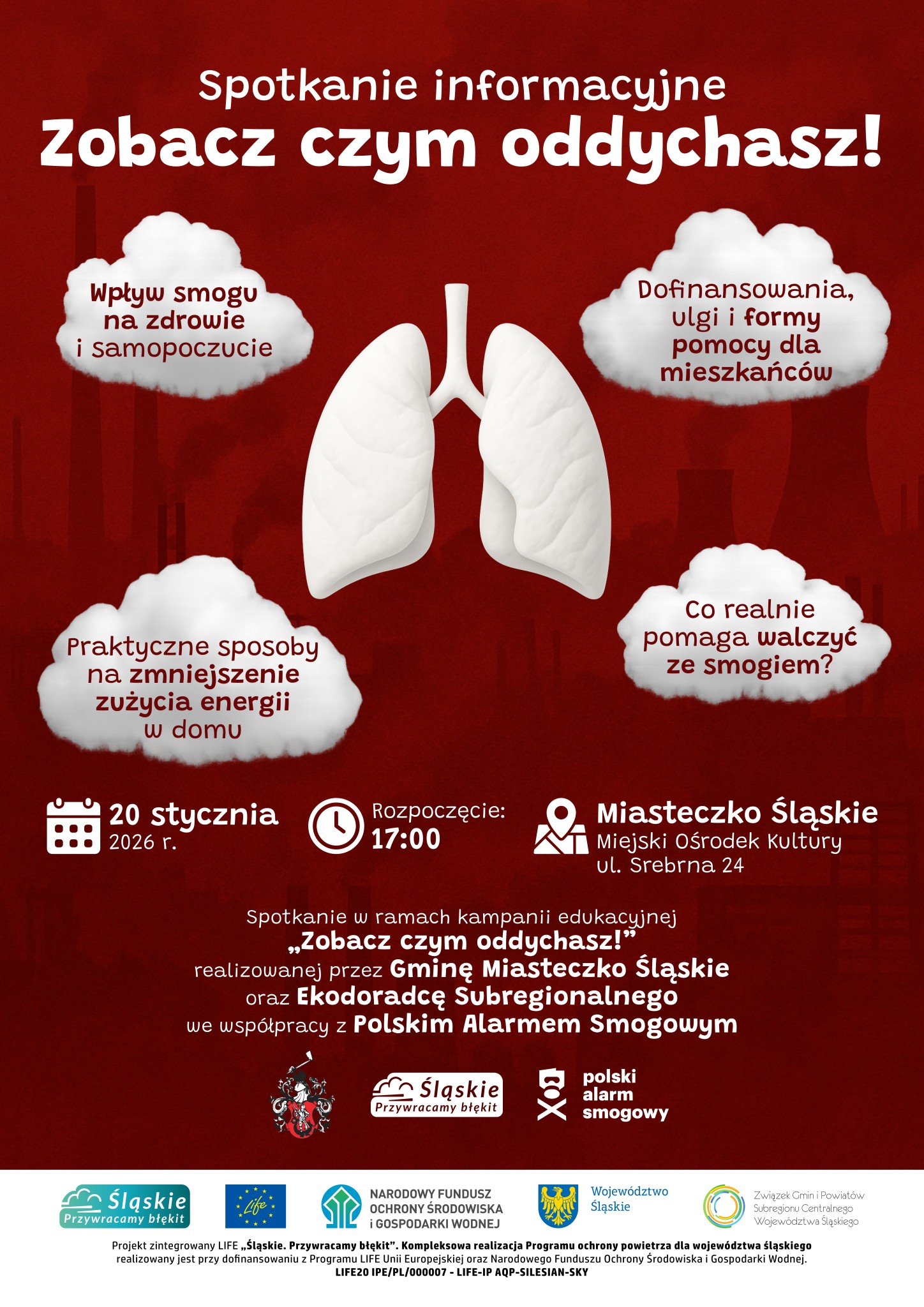 Zobacz czym oddychasz! Spotkanie informacyjne dla mieszkańców