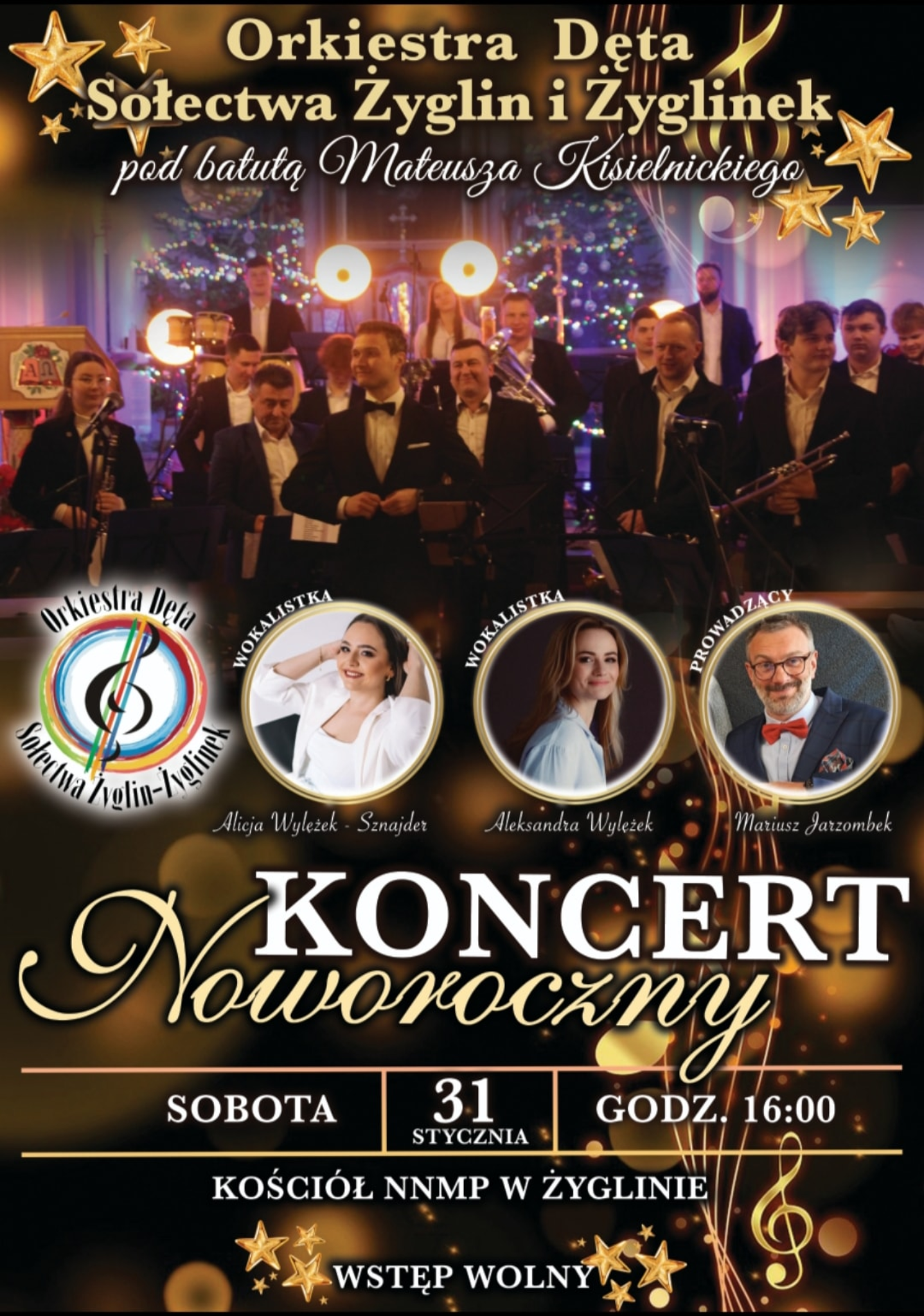 Orkiestra Dęta Sołectwa Żyglin i Żyglinek zaprasza na Koncert Noworoczny