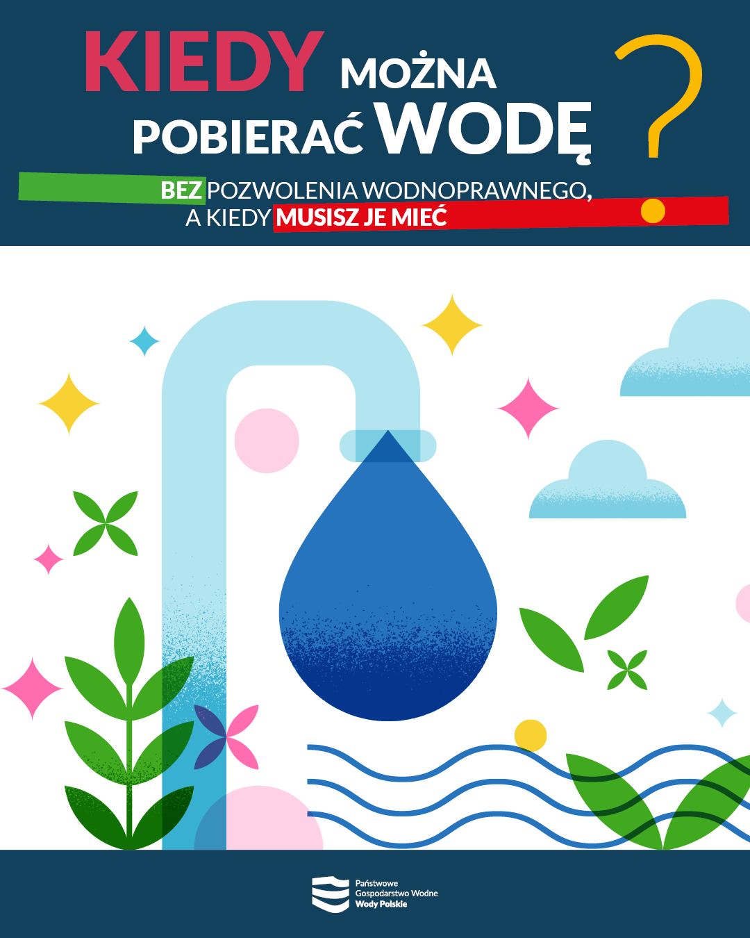 Wody Polskie przypominają: sprawdź, ile wody możesz pobierać bez pozwolenia