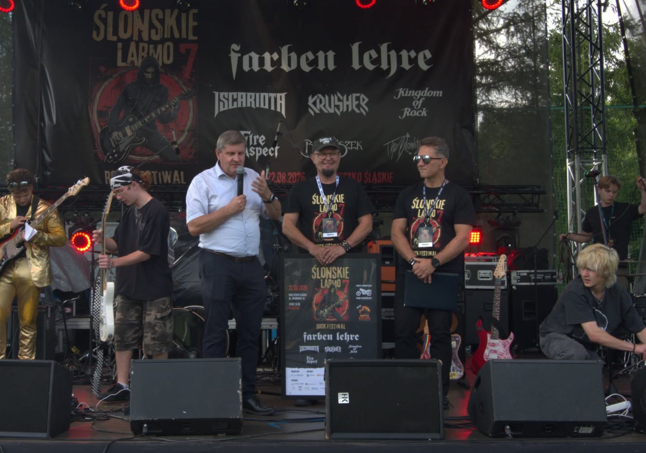 Podziękowania Burmistrza Miasta Tomasza Respondka za organizację kolejnej edycji festiwalu Ślonskie Larmo