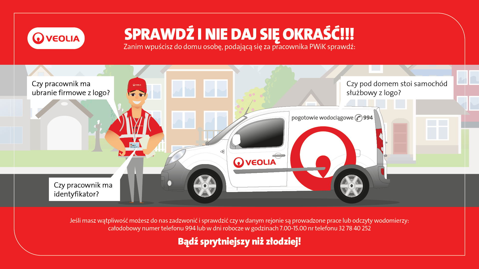 Ostrzeżenie przed oszustami podszywającymi się pod pracowników wodociągów