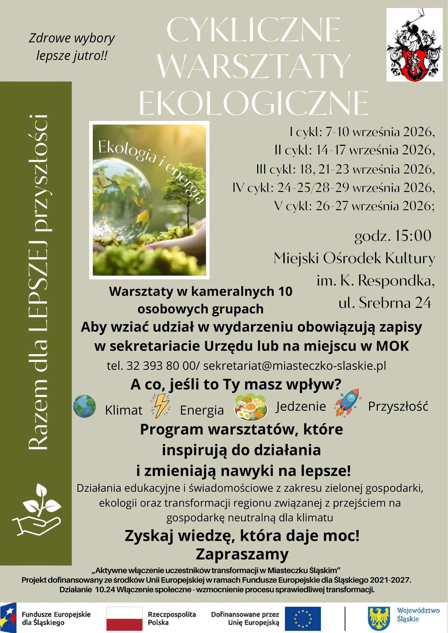 Cykliczne warsztaty ekologiczne w Miasteczku Śląskim!