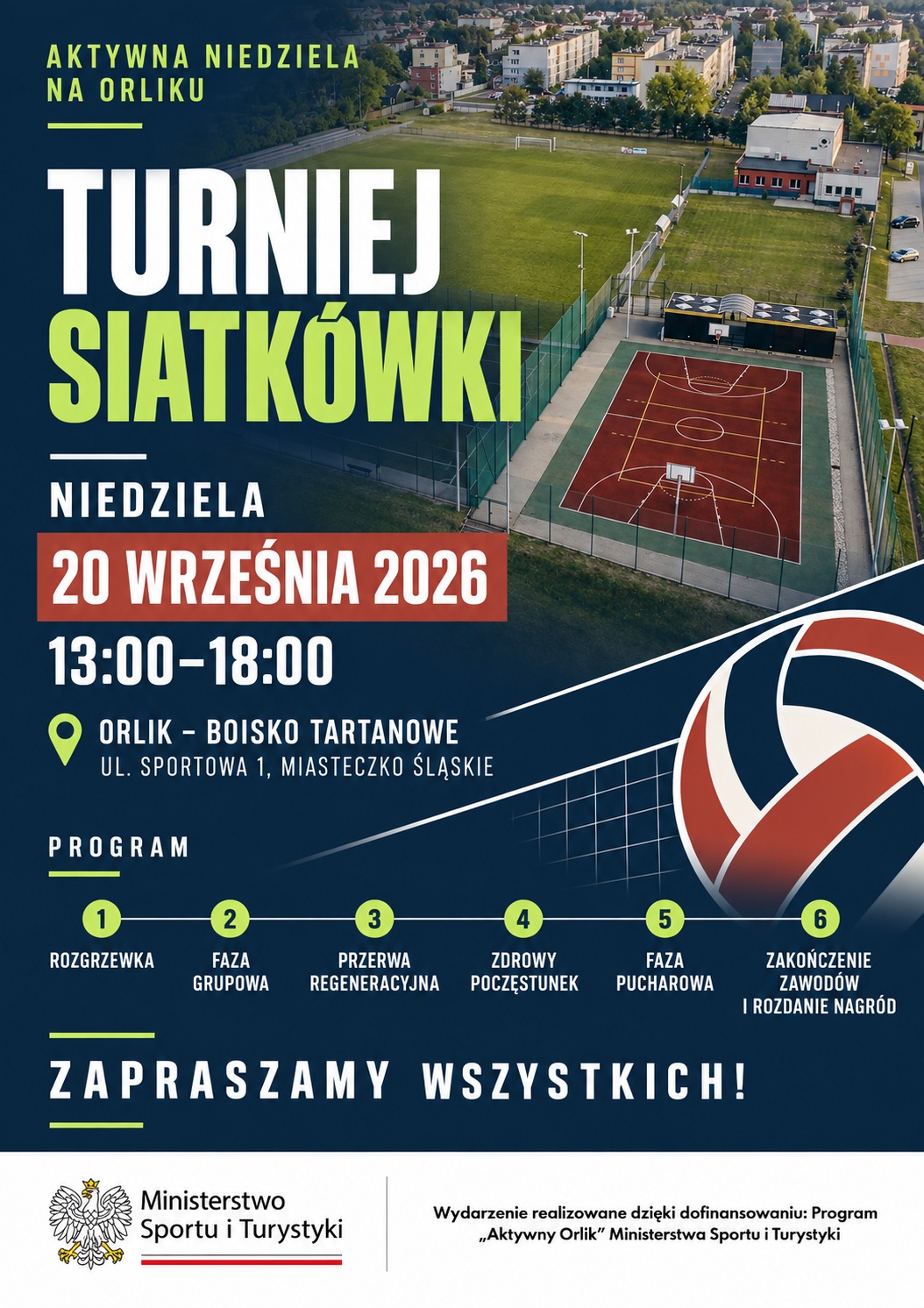 Siatkarskie zmagania na Orliku
