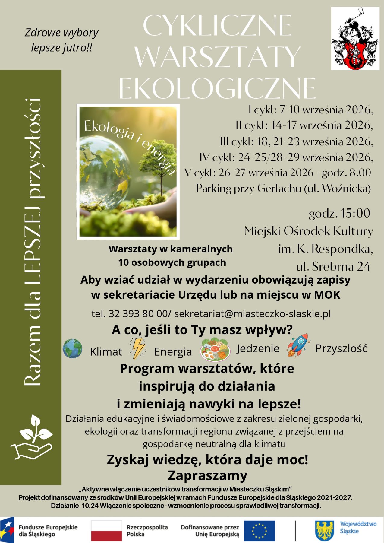 Cykliczne warsztaty ekologiczne w Miasteczku Śląskim!