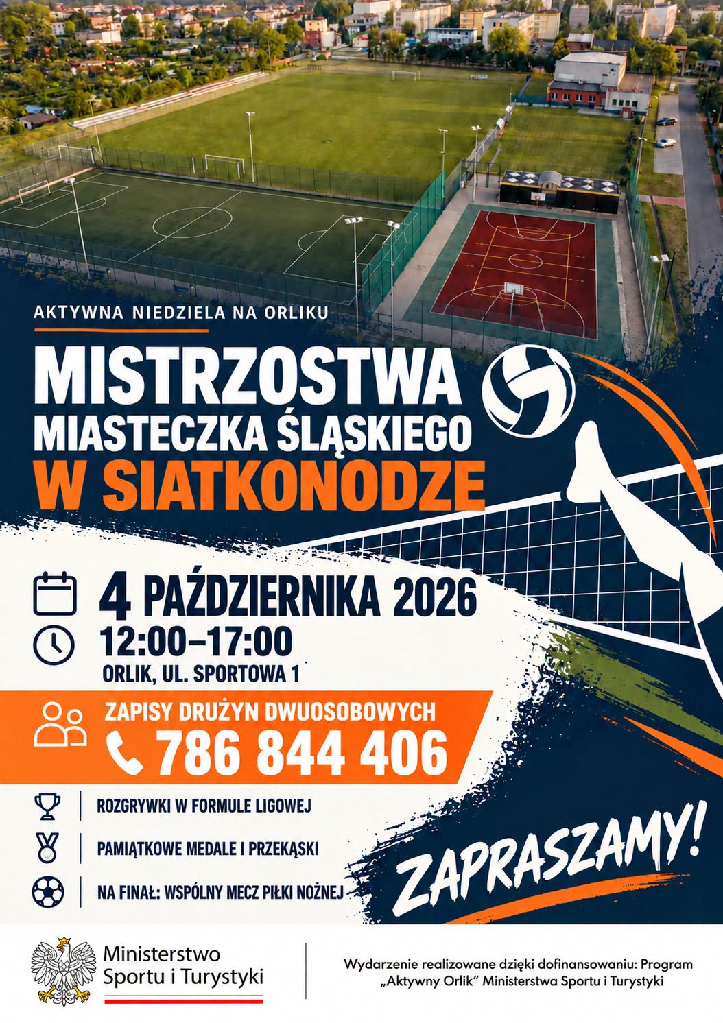 Zapraszamy na Mistrzostwa Miasteczka Śląskiego w siatkonodze