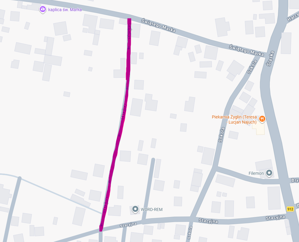 Uwaga - utrudnienia w ruchu na ul. Skrajnej w Miasteczku Śląskim