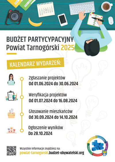 grafika do wpisu: IX edycja budżetu partycypacyjnego Powiatu Tarnogórskiego