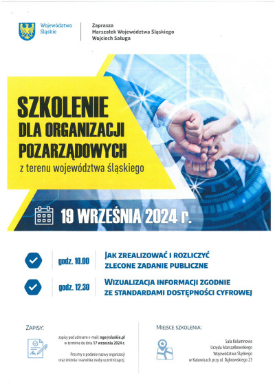 grafika do wpisu: Bezpłatne szkolenie dla organizacji pozarządowych z regionu