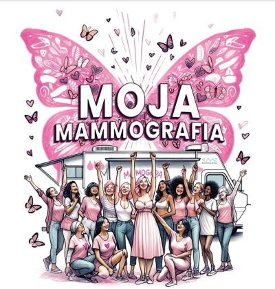 grafika do wpisu: Zaproszenie na badania mammograficzne