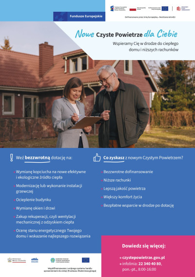 grafika do wpisu: Dyżury Operatora Programu Czyste Powietrze