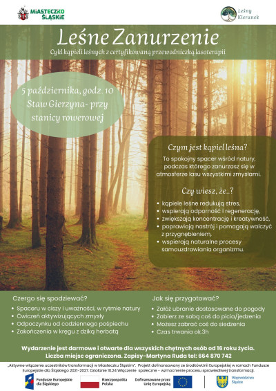 grafika do wpisu: Kolejne spotkanie z cyklu Leśne Zanurzenie