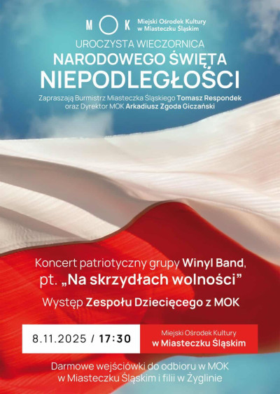 grafika do wpisu: Uroczysta Wieczornica Narodowego Święta Niepodległości