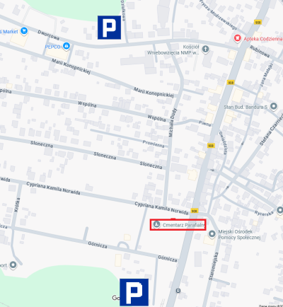 grafika do wpisu: Informacja o utrudnieniach na ul. Dudy w związku z uroczystością  Wszystkich Świętych 2025 r.