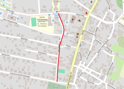 grafika do wpisu: Jeden z ostatnich etapów remontu ul. Dudy w Miasteczku Śląskim