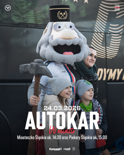 grafika do wpisu: Autokar Górnika Zabrze rusza do Miasteczka Śląskiego!