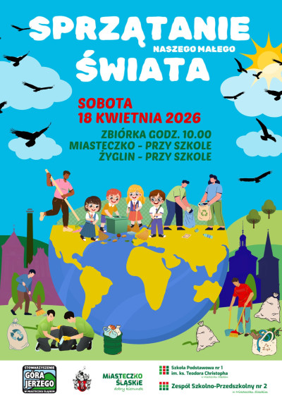 grafika do wpisu: Sprzątanie naszego małego świata – wspólna akcja już 18 kwietnia