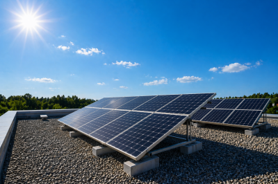 grafika do wpisu: Pozyskanie dofinansowania na realizację projektu pn.: „Rozwój energetyki opartej o odnawialne źródła energii na terenie Miasteczka Śląskiego – II etap”