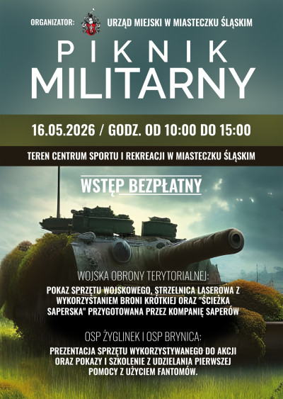 grafika do wpisu: Piknik militarny w Miasteczku Śląskim