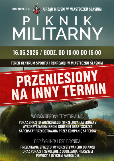 grafika do wpisu: Piknik Militarny przeniesiony na inny termin