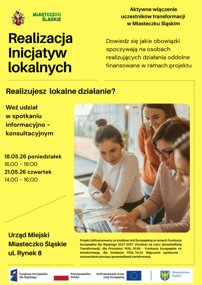 grafika do wpisu: Spotkanie informacyjno-konsultacyjne dotyczące realizacji inicjatyw lokalnych