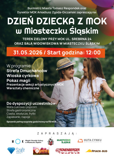 grafika do wpisu: Dzień Dziecka z MOK w Miasteczku Śląskim
