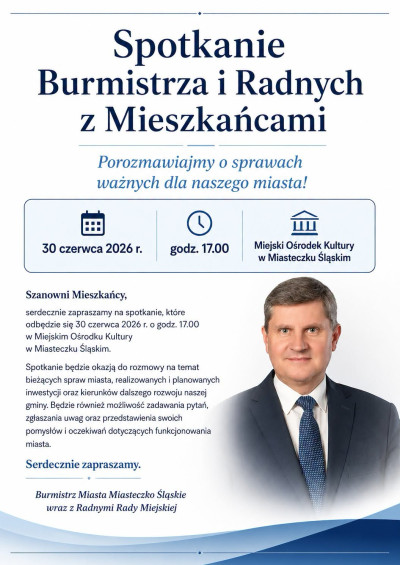 grafika do wpisu: Spotkanie Burmistrza i Radnych z Mieszkańcami