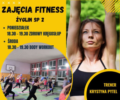grafika do wpisu: Nowy sezon bezpłatnych zajęć fitness w Żyglinie