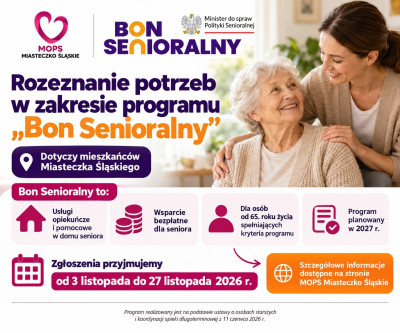 grafika do wpisu: Bon Senioralny 2027 – MOPS rozpoznaje potrzeby mieszkańców