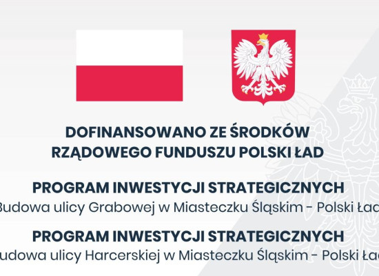 grafika do wpisu: Budowa ulicy Grabowej w Miasteczku Śląskim - POLSKI ŁAD