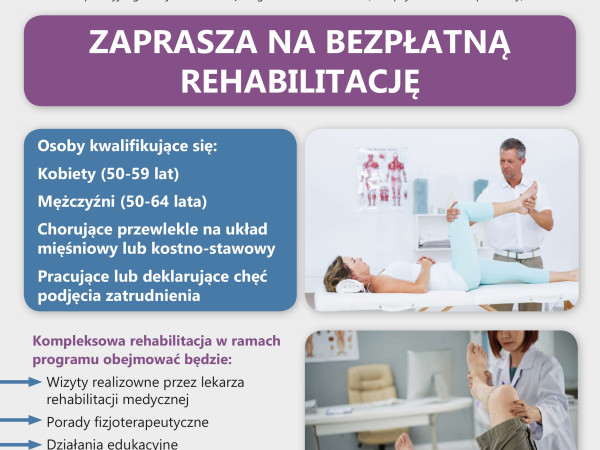 Bezpłatna rehabilitacja w Mierzęcicach i Tąpkowicach