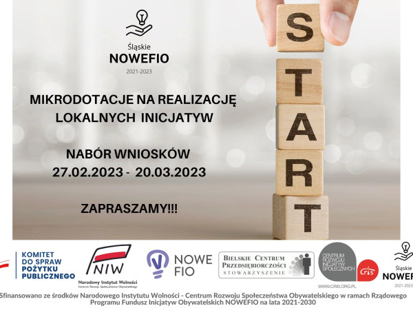 Zapraszamy do udziału w konkursie grantowym “Śląskie NOWEFIO 2021-2023”