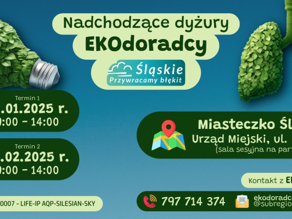 Nadchodzące dyżury ekodoradcy