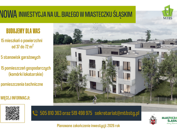 Nabór wniosków na nowe mieszkania na wynajem w Miasteczku Śląskim