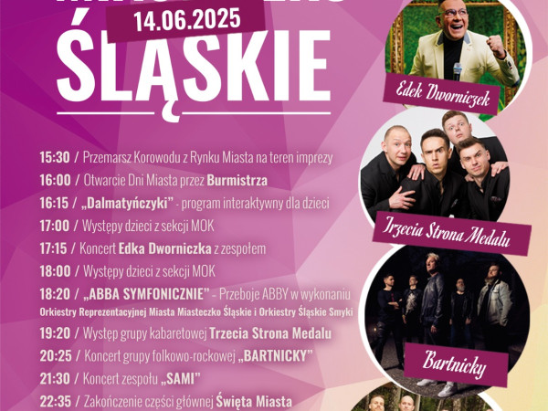 grafika do wpisu: Święto Miasta Miasteczko Śląskie 2025