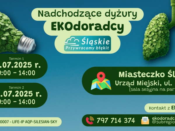 Nadchodzące dyżury ekodoradcy