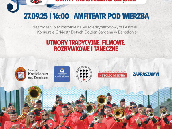 Koncert Orkiestry Reprezentacyjnej Gminy Miasteczko Śląskie w Krościenku nad Dunajcem