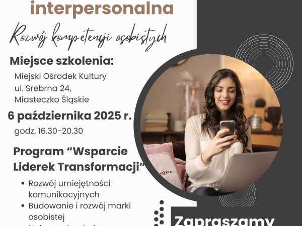 Szkolenie „Komunikacja interpersonalna – rozwój kompetencji osobistych”