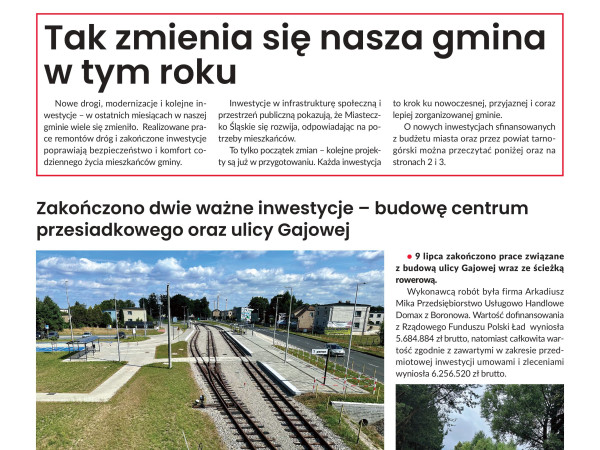 Nowe wydanie „Wieści z Miasteczkowskiego Ratusza”