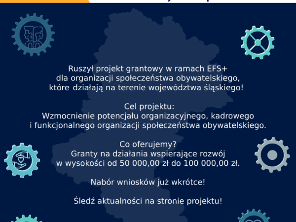grafika do wpisu: Projekt grantowy "Śląskie. Dla rozwoju wspólNeGO"