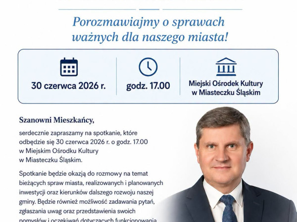 grafika do wpisu: Spotkanie Burmistrza i Radnych z Mieszkańcami