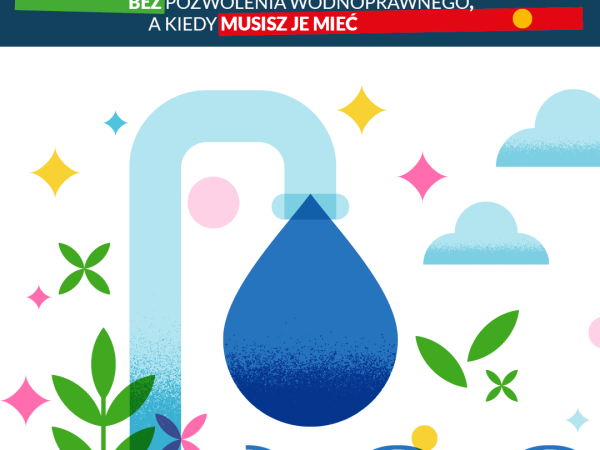 grafika do wpisu: Wody Polskie przypominają: sprawdź, ile wody możesz pobierać bez pozwolenia