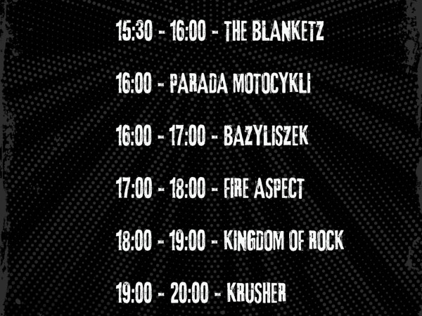 grafika do wpisu: Line-up Ślonskie Larmo Rock Festiwal Miasteczko Śląskie