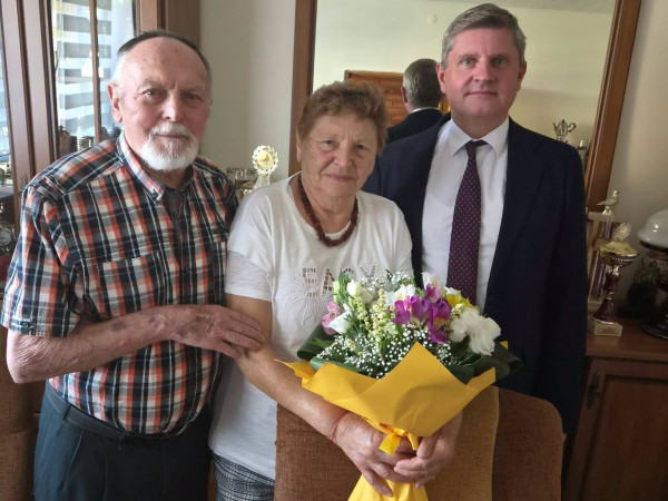 grafika do wpisu: 60 lat wspólnej drogi Państwa Joanny i Józefa Tkoczów
