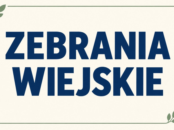 grafika do wpisu: Zapraszamy na zebrania wiejskie!