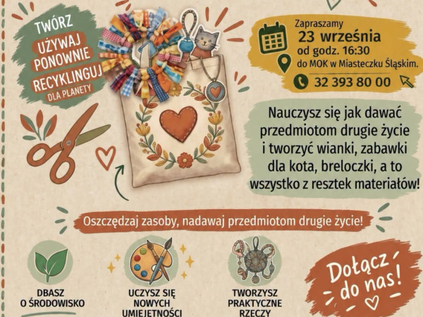 grafika do wpisu: Zero waste w praktyce – zapraszamy na kreatywne warsztaty!