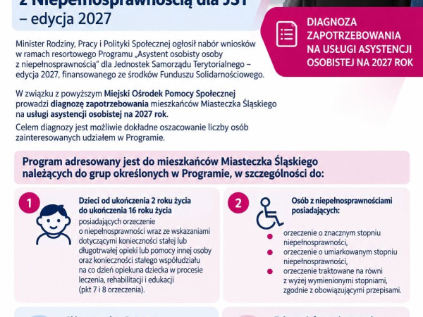 grafika do wpisu: Nowa edycja Programu Asystent Osobisty Osoby z Niepełnosprawnością dla JST - edycja 2027