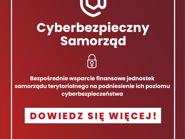 grafika do wpisu: Samorząd Gminy Miasteczko Śląskie uzyskał dofinansowanie z Unii Europejskiej na projekt „Cyberbezpieczny Samorząd”.
