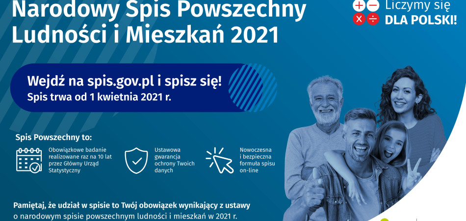 grafika dla wpisu: Narodowy Spis Powszechny Ludności i Mieszkań 2021
